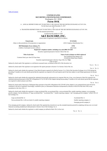 Thumbnail S&T Bancorp 10-K Annual Report 2017