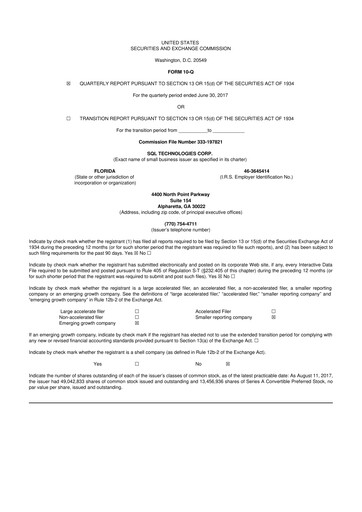 Thumbnail SKYX Platforms 10-Q Quarterly Report FY2017 