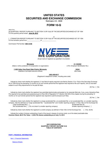 Thumbnail NVE Corporation
 10-Q Quarterly Report FY2013 