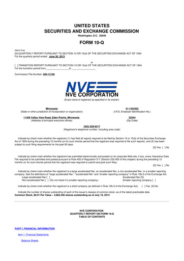 Thumbnail NVE Corporation
 10-Q Quarterly Report FY2014 