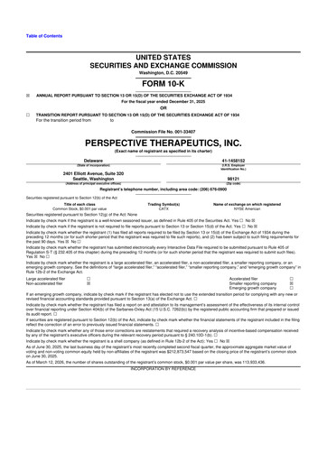 Thumbnail Perspective Therapeutics 10-K Annual Report 2025