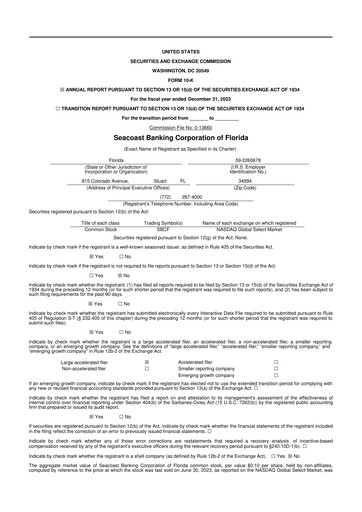 Thumbnail Seacoast Banking 10-K Annual Report 2023