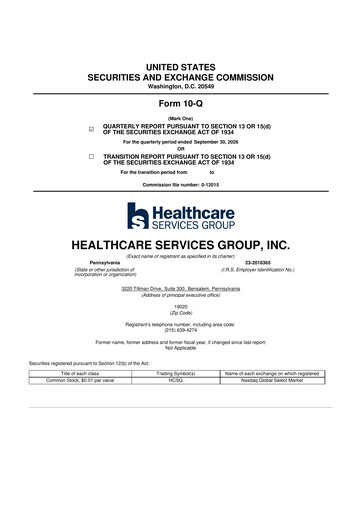 Thumbnail Healthcare Services Group 10-Q Quarterly Report FY2026 Q3