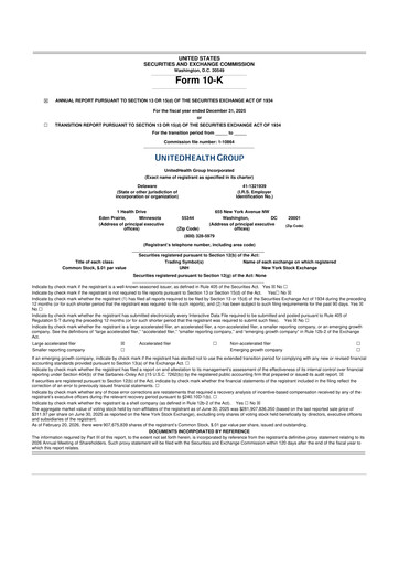 Thumbnail UnitedHealth 10-K Annual Report 2025