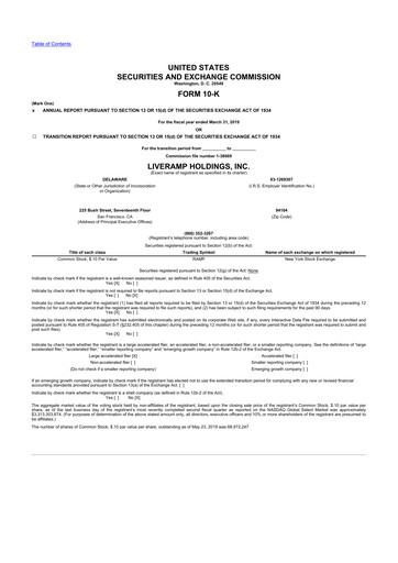 Thumbnail LiveRamp 10-K Annual Report 2019