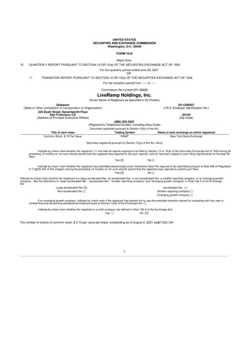 Thumbnail LiveRamp 10-Q Quarterly Report FY2022 