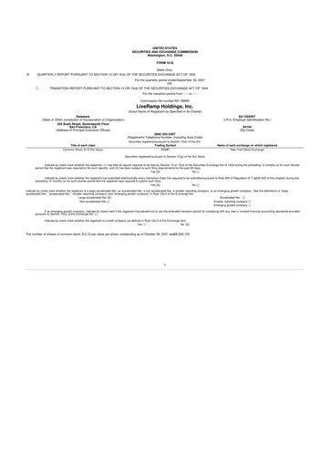 Thumbnail LiveRamp 10-Q Quarterly Report FY2022 