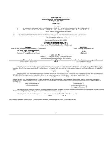 Thumbnail LiveRamp 10-Q Quarterly Report FY2027 