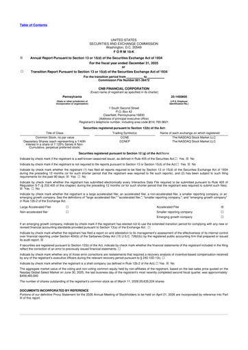 Thumbnail CNB Financial Corp 10-K Annual Report 2025