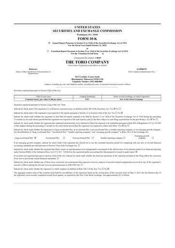 Thumbnail The Toro Company
 10-K Annual Report 2023