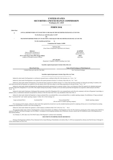 Thumbnail Ventas 10-K Annual Report 2017