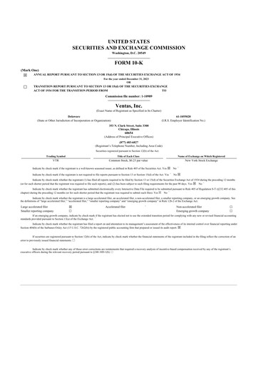 Thumbnail Ventas 10-K Annual Report 2023