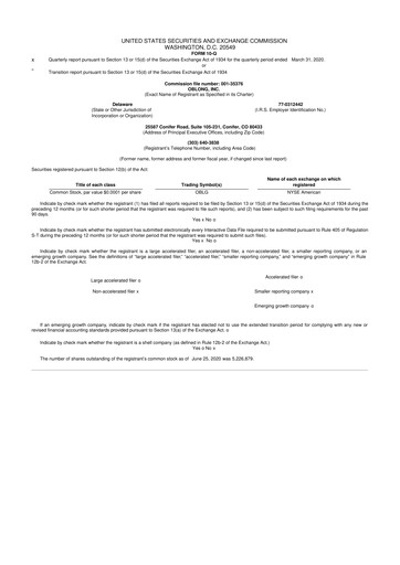 Thumbnail Oblong 10-Q Quarterly Report FY2020 