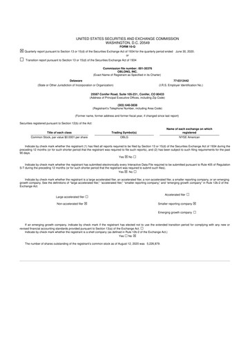 Thumbnail Oblong 10-Q Quarterly Report FY2020 