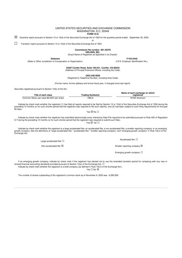 Thumbnail Oblong 10-Q Quarterly Report FY2020 