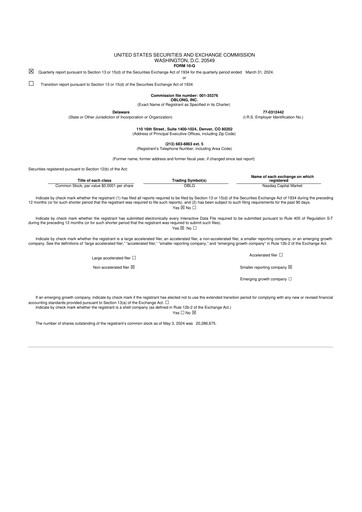 Thumbnail Oblong 10-Q Quarterly Report FY2024 