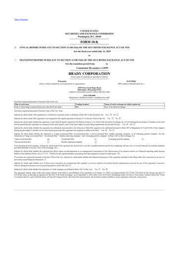 Thumbnail Brady Corporation 10-K Annual Report 2025