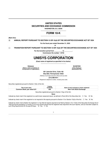Thumbnail Unisys 10-K Annual Report 2025