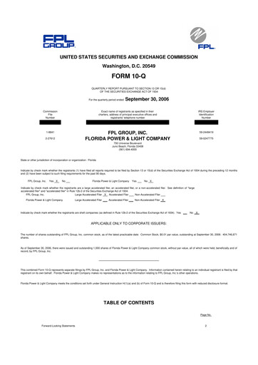 Thumbnail Nextera Energy 10-Q Quarterly Report FY 