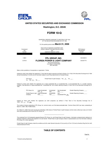 Thumbnail Nextera Energy 10-Q Quarterly Report FY 