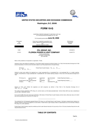 Thumbnail Nextera Energy 10-Q Quarterly Report FY 