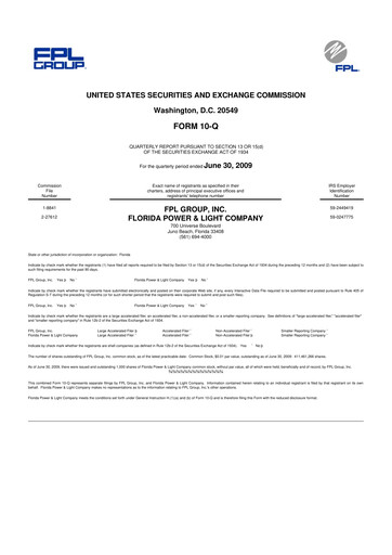 Thumbnail Nextera Energy 10-Q Quarterly Report FY 