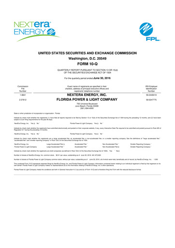Thumbnail Nextera Energy 10-Q Quarterly Report FY2016 