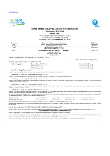 Thumbnail Nextera Energy 10-K Annual Report 2016