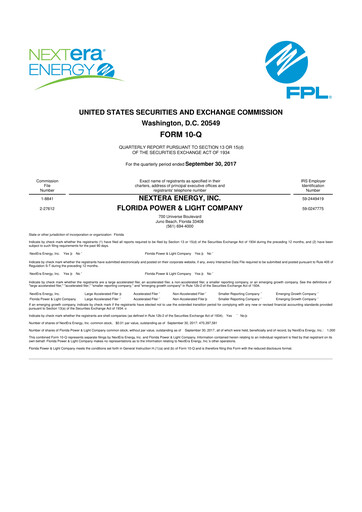 Thumbnail Nextera Energy 10-Q Quarterly Report FY2017 