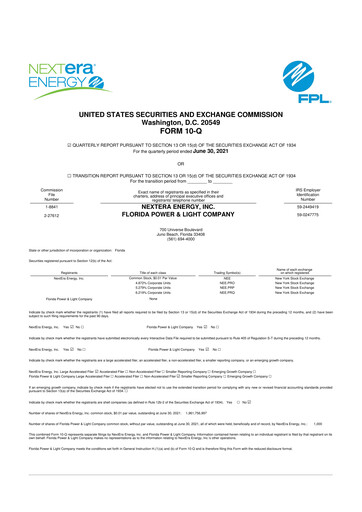 Thumbnail Nextera Energy 10-Q Quarterly Report FY2021 