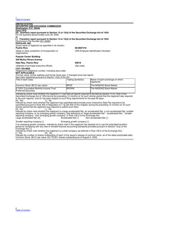 Miniature Popular, Inc. (Banco Popular de Puerto Rico) 10-Q Rapport trimestriel 2026 