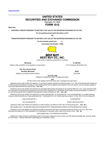 Thumbnail Best Buy 10-Q Quarterly Report FY2014 