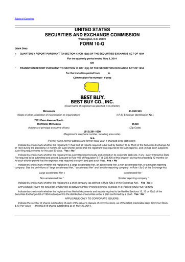 Thumbnail Best Buy 10-Q Quarterly Report FY2015 