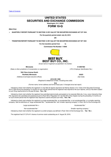 Thumbnail Best Buy 10-Q Quarterly Report FY2017 