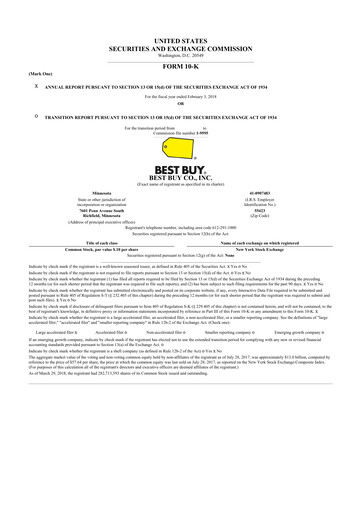 Thumbnail Best Buy 10-K Annual Report 2018