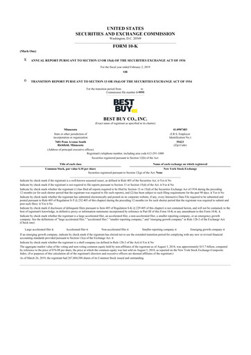 Thumbnail Best Buy 10-K Annual Report 2019