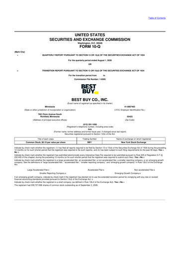 Thumbnail Best Buy 10-Q Quarterly Report FY2027 