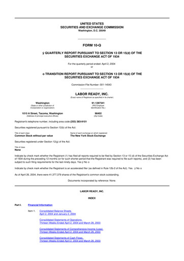 Thumbnail TrueBlue 10-Q Quarterly Report FY 