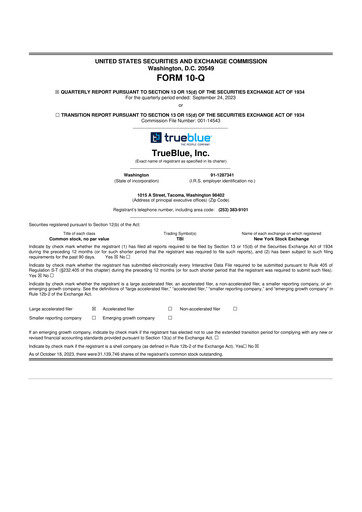 Thumbnail TrueBlue 10-Q Quarterly Report FY2023 
