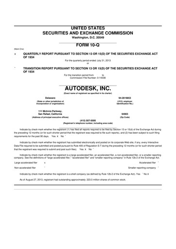 Thumbnail Autodesk 10-Q Quarterly Report FY2014 