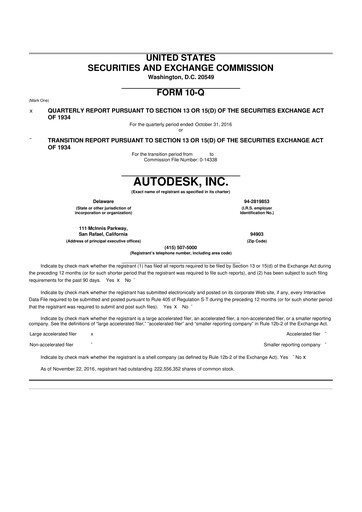 Thumbnail Autodesk 10-Q Quarterly Report FY2017 