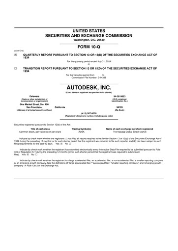 Thumbnail Autodesk 10-Q Quarterly Report FY2025 
