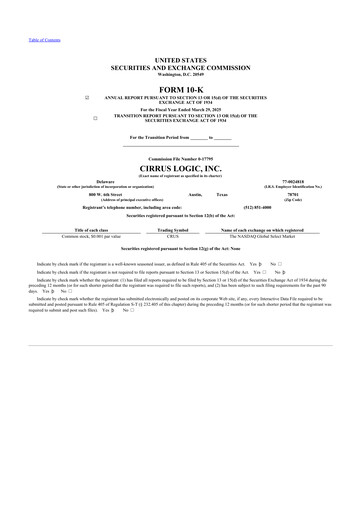 Thumbnail Cirrus Logic
 10-K Annual Report 2025