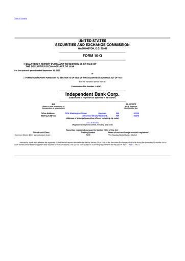 Miniature Independent Bank Corp. 10-Q Rapport trimestriel 2023 