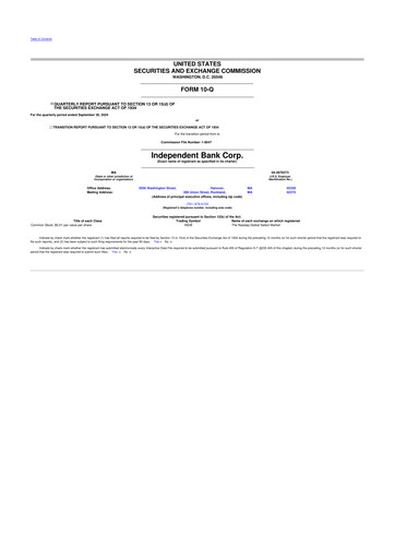 Miniature Independent Bank Corp. 10-Q Rapport trimestriel 2024 