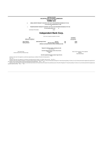 Miniature Independent Bank Corp. 10-K Rapport annuel 2025