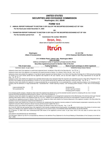 Thumbnail Itron
 10-K Annual Report 2025