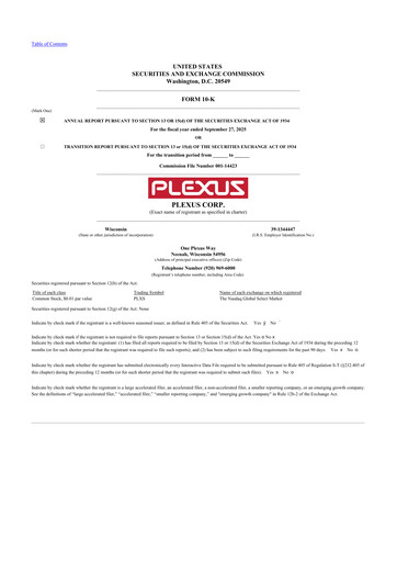 Thumbnail Plexus 10-K Annual Report 2025