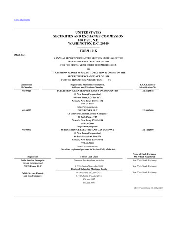 Thumbnail PSEG 10-K Annual Report 