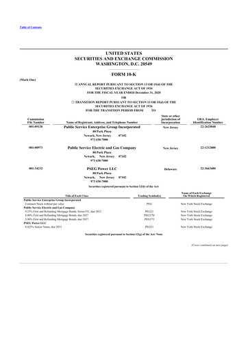 Thumbnail PSEG 10-K Annual Report 